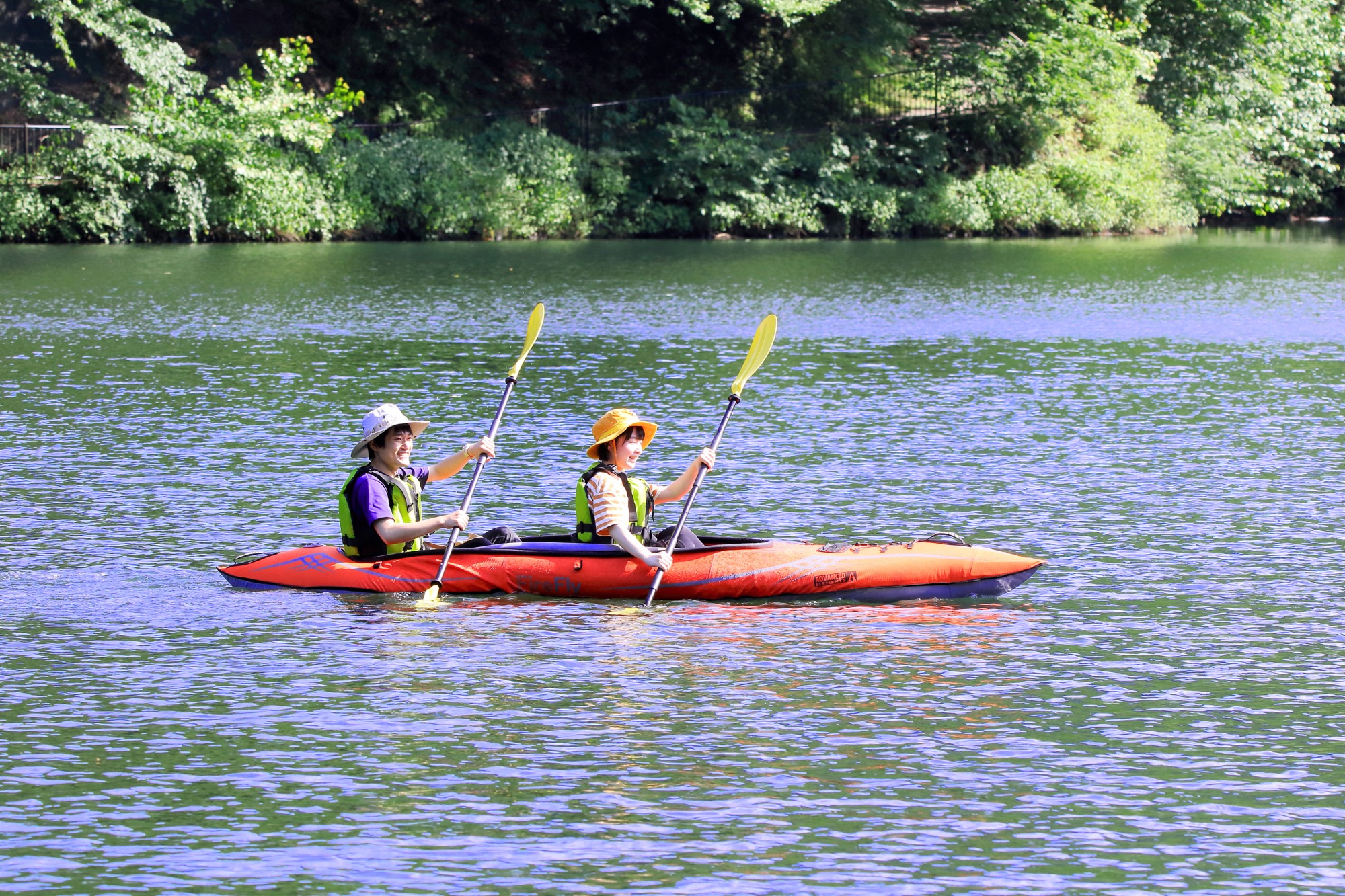 初めてののんびりカヤック ピッキオ 軽井沢 野生動物ウォッチング